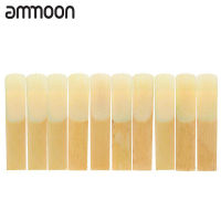 [ammoon]10-PCS pieces Strength 2.5 Bamboo Reed สำหรับ EB Alto saxophone