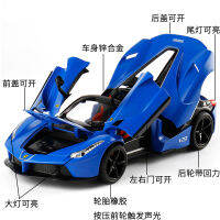 [泡沫盒装]嘉业1:22拉法敞篷合金声光回力车模型儿童玩具车24135