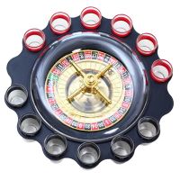 12 Piece Russian Roulette Wheel Spinning Wine Glass Spinning Wheel Drinking Toys