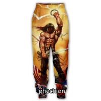 Phechion New Fashion Men/Women Manowar 3D Print Casual Pants Novelty Streetwear Men Loose Sporting Trousers Q43