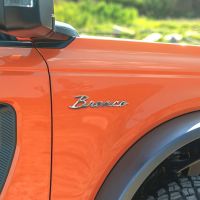 สำหรับ Ford Bronco Sport 2023รถโลหะ3D ตัวอักษรโลโก้ Fender Emblem Badge Decals สติกเกอร์การปรับเปลี่ยนอุปกรณ์เสริม