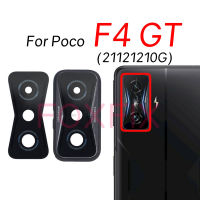 Untuk Xiaomi POCO F4 GT Belakang Belakang Kamera Kaca dengan Frame Bezel Penggantian Pelekat Pelekat 21121210G