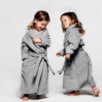 2023High quality new style Nordic high-end autumn and winter soft and warm super long childrens bathrobe nightgown pajamas parent-child clothing home clothes parent-child clothing