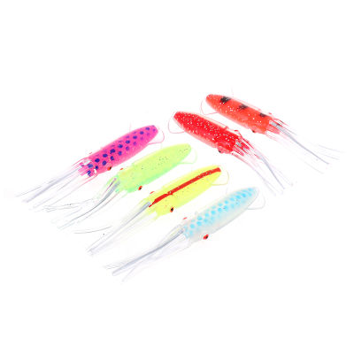 Laogeliang 6ชิ้น/ล็อตปลาหมึกจิ๊กซิลิโคนตกปลา Lure Soft Bait Octopus Fishing Tackle