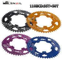 หอยทาก110BCD จักรยาน Chainring อลูมิเนียมจักรยานถนน Chainring 3550ครั้งความเร็วคู่รูปไข่จักรยาน Chainwheel พอดี SRAM FSA