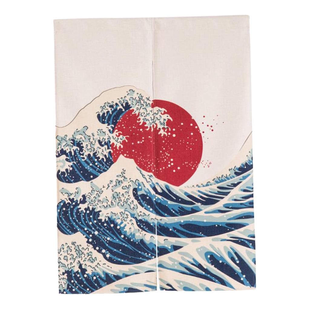 Noren Japanese Pattern Door Curtain Long Noren Tapestry for Bedroom Kitchen 