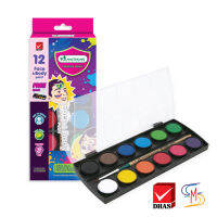 Master Art มาสเตอร์อาร์ต สีทาหน้าผิวหน้าและร่างกาย 12 สี