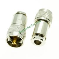 UHF PL259 male plug clamp For RG5 RG6 5D FB LMR300 cable straight RF Connector