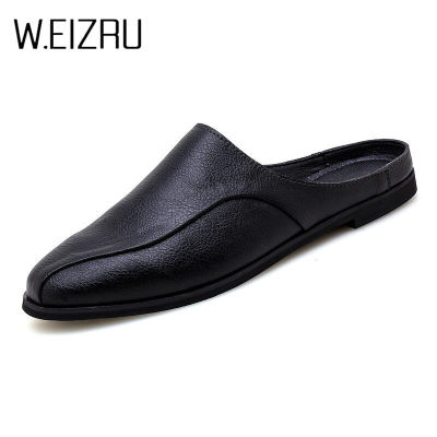W.eizrukorean รองเท้าเปิดส้นสำหรับผู้ชายรองเท้าเปิดส้นรองเท้าแตะโลฟเฟอร์สำหรับใหม่ผู้ชายรองเท้าแฟชั่น