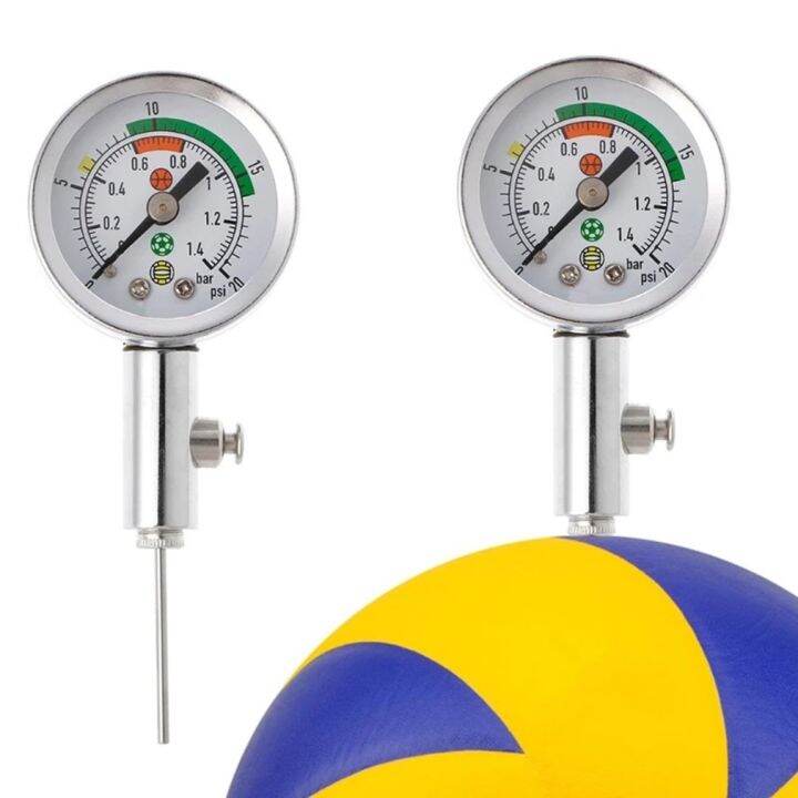 Basketball Barometer Professional Metal Gas Pressure Needle Soccer Ball