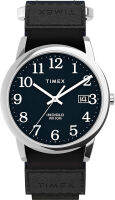 Timex Mens Easy Reader 35mm Date Watch Blue/Silver-Tone