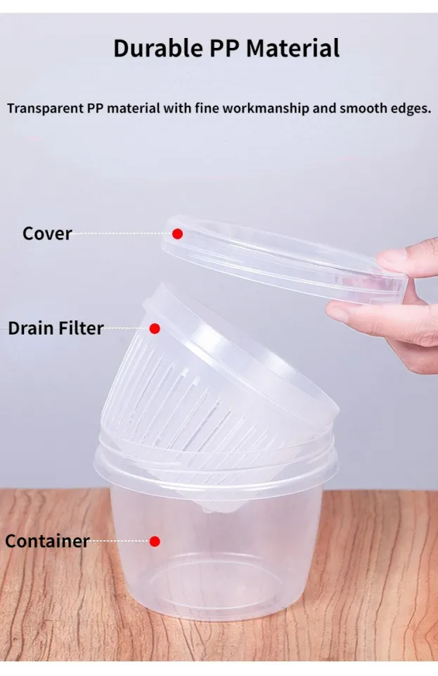 Food Storage Containers with Lids Airtight Scallion Preservation