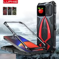 Luphie เคสโทรศัพท์มือถือโลหะ กันกระแทก สําหรับ iPhone 13 12 11 Pro Max Xs Max Xr X SE 2020 2022 7 8 Plus i12 mini