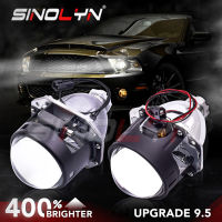 Sinolyn 2.5 Inch 9.5 Version Bi Xenon Projector Lenses For H4 H7 Headlight LED DRL Halo Car Lenses Car Accessories Use H1 HID