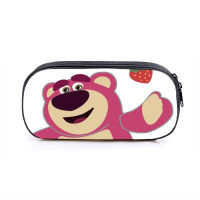 Lotso Huggin Bear Pencil Case Student Pen Box Stationery Pouch Zipper Large Capacity Pen Storage Bag