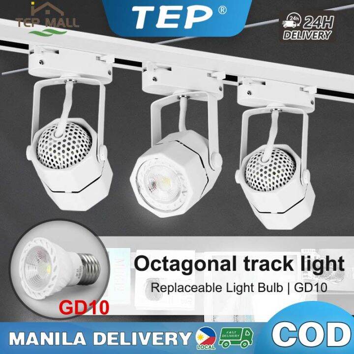 【Replaceable Bulb】Track Light Tricolor Rail Spotlight Set Ceiling Light