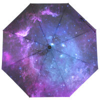 Custom Starry Sky Umbrella Male Fully Automatic Compact Umbrellas for Women Windproof Quick Drying Folding Umbrella