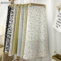 【CC】☇  7 Colors Skirts Female Student Ins A-line Floral New Arrival Soft Faldas