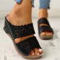Giày Sandal Nữ Thời Trang Peep Toe Cho Nữ Đáy Dày Giày Xăng Đan Nữ Đế Độn thumbnail