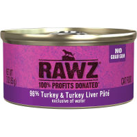 ￼(พร้อมส่ง)Rawz 96% TURKEY &amp; TURKEY LIVER PATE ขนาด 85 g อาหารเปียกแมวโฮลิสติกอเมริกา