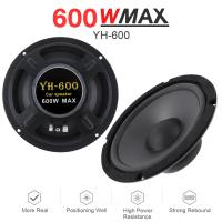 1ชิ้นลำโพงรถยนต์ขนาด6.5นิ้ว600W 2ทางเสียงเพลงประตูรถยนต์ลำโพงย่านความถี่ต่ำสเตอริโอลำโพงรถยนต์ความถี่เต็มช่วง