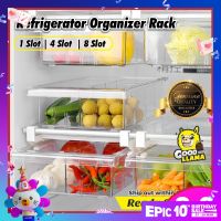 GOOD LLAMA Refrigerator Organizer Rack Storage Box Fridge Container PET Transparent Drawer Rak