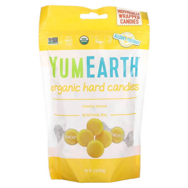Yum Earth Organic Hard Candies Cheeky Lemon Lazada.co.th