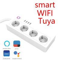 Smart WiFi Power Strip EU UK US Original Plug USB Socket Smart Life Tuya Remote Separate Control Compatible Alexa Google Home Ratchets Sockets