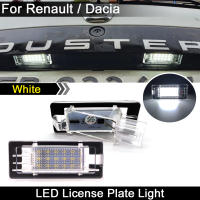 20212Pcs For Renault Espace Scenic Laa Fluence Captur Modus For Dacia Duster Lodgy Logan White LED License Number Plate Light