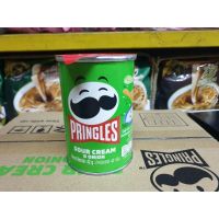 ❤มีจำนวนจำกัด❤ (Sour cream &amp; onion) pringles มันฝรั่งทอด พริงเกิลส์ กระป๋องเล็ก รสซาวครีมหอม รสออริจินอล 42 g KM16.6269❗❗สินค้าขายดี❗❗