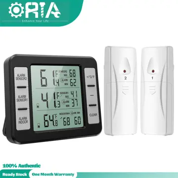ORIA Refrigerator Thermometer, Indoor Outdoor Thermometer with 2