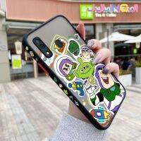 Jlingji เคสปลอกสำหรับ Samsung กาแลคซี M20 A20 A30ลายการ์ตูนแฮปปี้ทอยสตอร์บางดีไซน์ใหม่ขอบสี่เหลี่ยมด้านข้างกันกระแทกมีน้ำค้างแข็งโปร่งใสแข็งเคสมือถือปลอกซิลิโคนคลุมทั้งหมดเคสป้องกันกล้อง Softcase