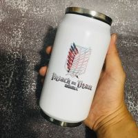 【CW】Attack on Titan Sign Vacuum Thermos Water Bottle 11oz Stainless Steel Sport Bicycle Friends Birthday Christmas Coffee Mug