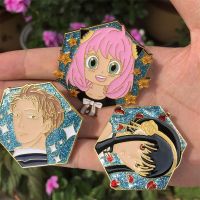 Anime SPY×FAMILY Yor Forger Anya Forger Pin Badge Cosplay Metal Brooch Alloy Props Christmas Gifts Fashion Brooches Pins