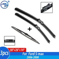 Wiper Front Rear Wiper Blades Set For Ford S-max 2006 2007 2008 Windshield Windscreen Front Rear Window 30"+26"+14"