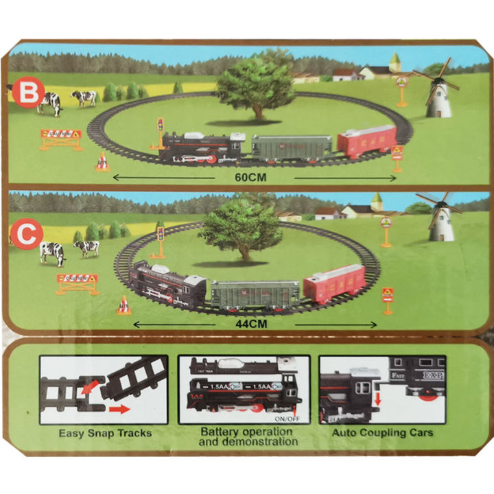 cfdtoy-รถไฟของเล่น-รถไฟ-รางรถไฟ-รถไฟวิ่งราง-ใส่ถ่าน-jhx3305