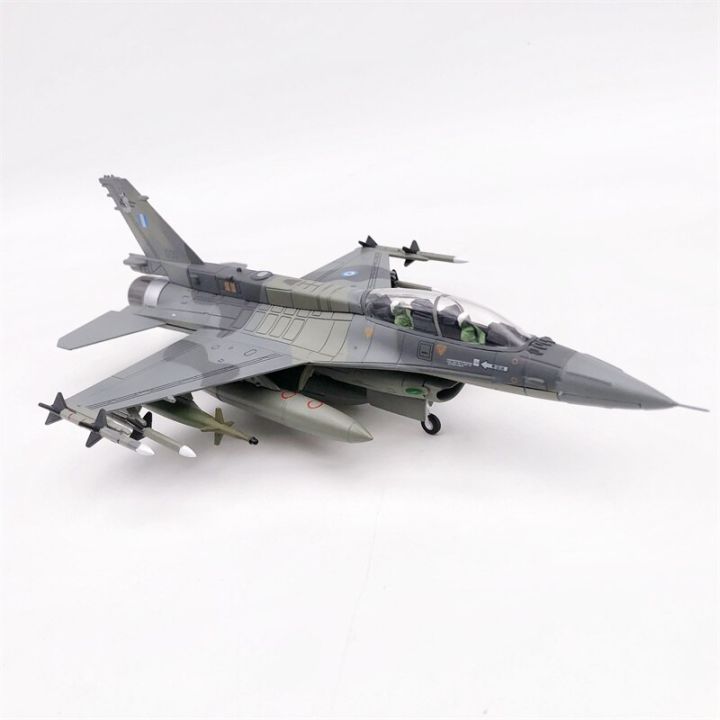 1-72แบบจำลองของอัลลอยหล่อตายสำหรับเครื่องบินทหารกองทัพอากาศกรีก-f-16d-mira-phantom-นักรบนกเหยี่ยวแสดงของขวัญ