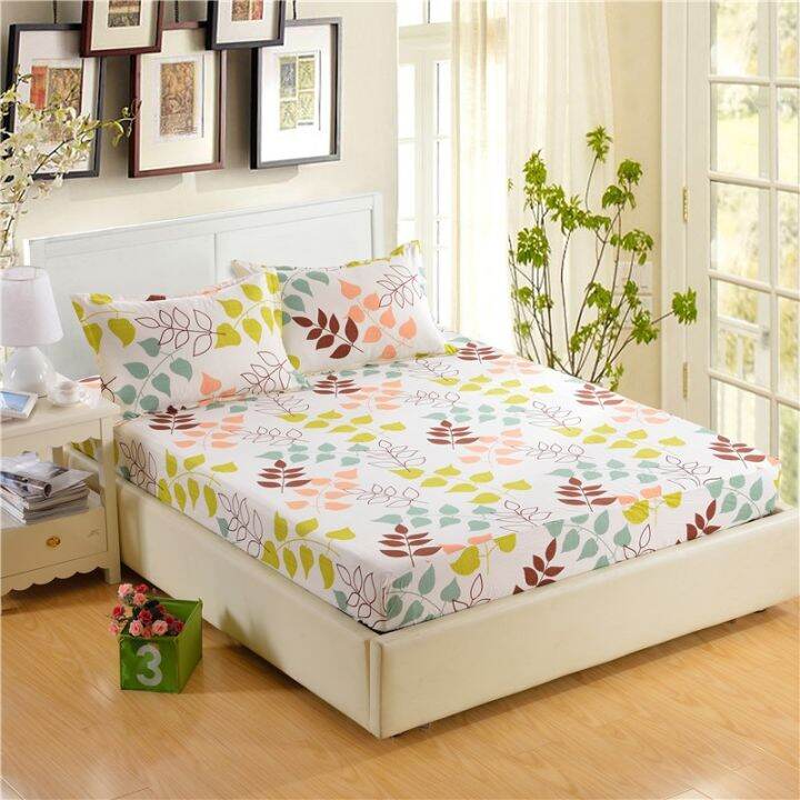 cw-1pc-100-polyester-fitted-sheet-mattress-cover-printing-four-corners-with-elastic-band-bed-160cmx200cm