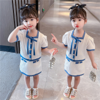 2022 Shorts Puff Sleeved Skirt Korean Style 2 Pcs Clothing Sets for Baby Girls of 14 Years Girls Boutique Outfits Fashion Suits