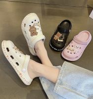 【Ready】? Hole shoes womens summer outer 23 new thick-soled cute jey otou s operatg room -slip nurse shoes