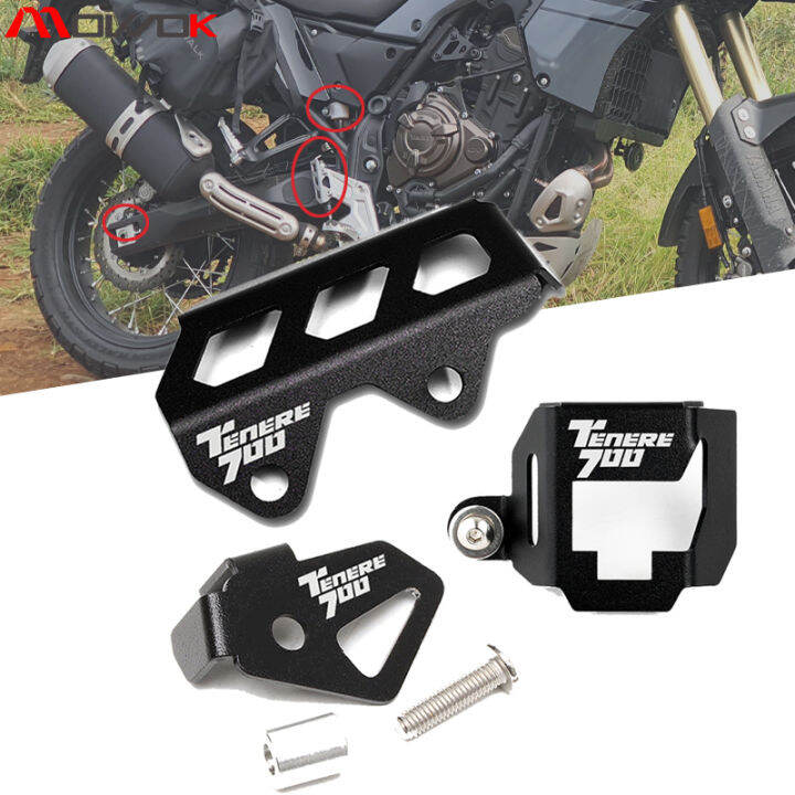 Kit Protection Aluminium Pour Yamaha Tenere 700 | Bouchon Frein + Capteur ABS + Talon | 2019-2023