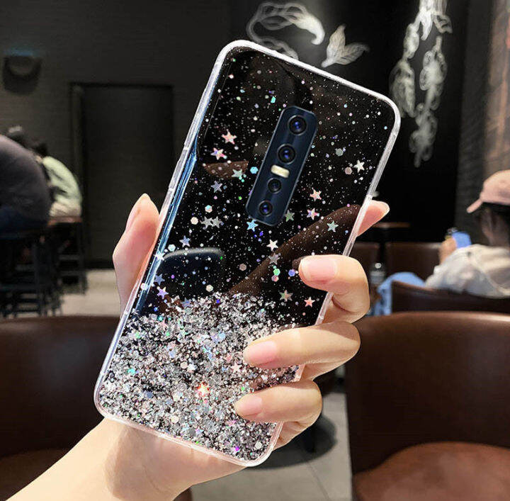 vivo v17 pro glitter back cover