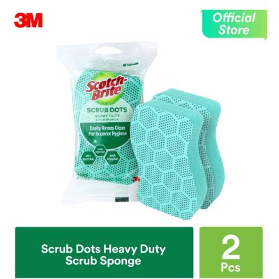 3M Scotch Brite Scrub Dots Heavy Duty Scrub Sponge