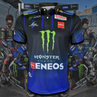 เสื้อโปโล Polo MotoGP เสื้อโปโลโมโตจีพีทีม มอนสเตอร์ ยามาฮ่า เอเนียร์จี้ #MG0024 รุ่น Fabio Quartararo#20 ไซส์ S-5XL