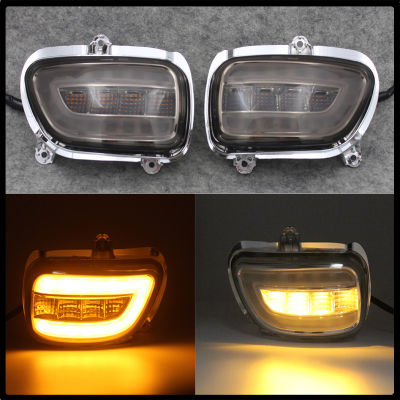 Clear e Motorcycle LED Front Side Turn Signal Indicator Lights for Honda Goldwing GL1800 F6B 2001-2017 GL 1800