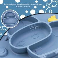 Baby Feeding Placemat Toddlers Silicone Plate Fits High Chair Trays Supplementary Tableware