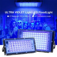 50W 100W LED UV สีดำไฟ Stage Blacklight รังสีอัลตราไวโอเลตน้ำท่วมสำหรับฮาโลวีน Xmas Dance DJ Disco Party Bar