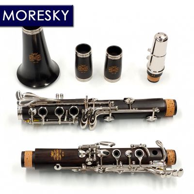 MORESKY Professional Ebony Clarinet Bb 17 Keys Grenadilla Sib Klarnet M110