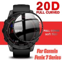 3D Curved Film For Garmin Fenix 7 7S 7X Soft Full Cover SmartWatch Screen Protector For Garmin Fenix 6 6X 6S Pro 7 7S 7X No Glas Wires  Leads Adapters