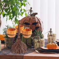 【FCL】┋▬ Pumpkin Snack Plates Bowls Rack Resin Bowl Dessert Fruit Dishes Display Food Tray Plate